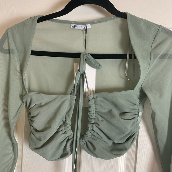 TULLE CROP TOP size medium NWT women - Picture 4 of 6